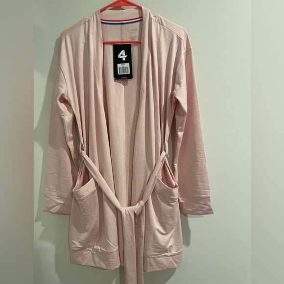 NWT Four Laps Heather Pink Wrap Small - Picture 3 of 5